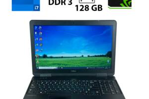 Ноутбук Б-класс Dell Latitude E5540 / 14' (1366х768) TN / Intel Core i7-4600U (2 (4) ядра по 2.1 - 3.3 GHz) / 8 GB DD...