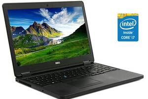 Ноутбук Б-класс Dell Latitude E5550 / 15.6' (1920x1080) IPS / Intel Core i7-5600U (2 (4) ядра по 2.6 - 3.2 GHz) / 8 G...