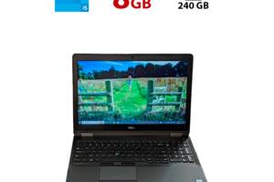 Ноутбук Б-класс Dell Latitude E5570 / 15.6' (1366x768) TN / Intel Core i5-6440HQ (4 ядра по 2.6 - 3.5 GHz) / 8 GB DDR...