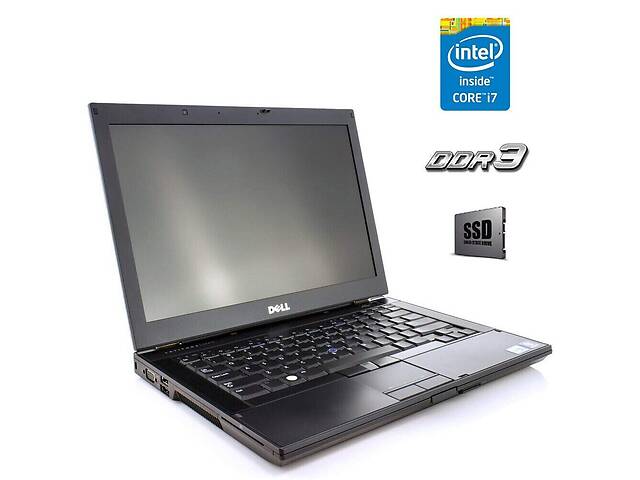 Ноутбук Б-класс Dell Latitude E6410 / 14' (1366x768) TN / Intel Core i7-640M (2 (4) ядра по 2.8 - 3.46 GHz) / 4 GB DD...