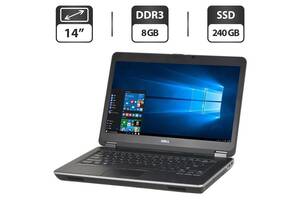 Ноутбук Б-класс Dell Latitude E6440 / 14' (1366x768) TN / Intel Core i5-4300M (2 (4) ядра по 2.6 - 3.3 GHz) / 8 GB DD...