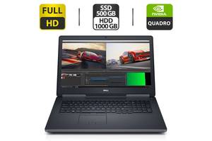 Ноутбук Б-класс Dell Precision 7720/ 17.3' (1920x1080) IPS/ Xeon E3-1505M v6/ 32GB RAM/ 500GB SSD/ Quadro M1200 4GB