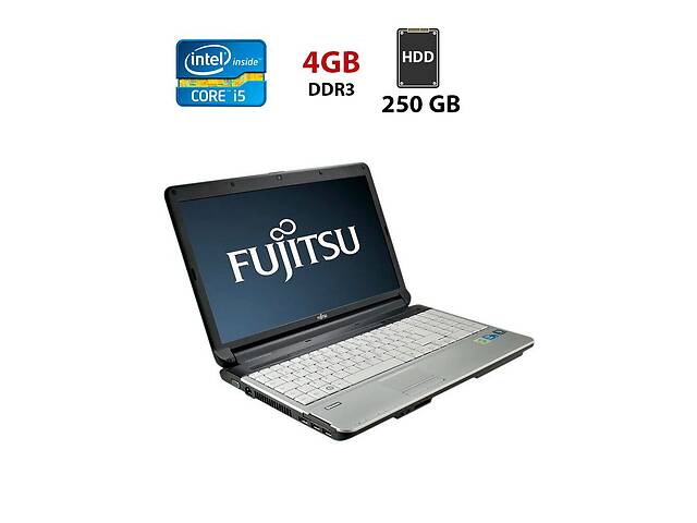 Ноутбук Б-класс Fujitsu LifeBook A512 / 15.6' (1366x768) TN / Intel Core i5-3110M (2 (4) ядра по 2.4 GHz) / 4 GB DDR3...