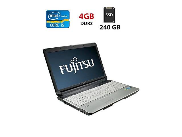 Ноутбук Б-класс Fujitsu LifeBook E752 / 15.6' (1366x768) TN / Intel Core i5-3320M (2 (4) ядра по 2.6 - 3.3 GHz) / 4 G...