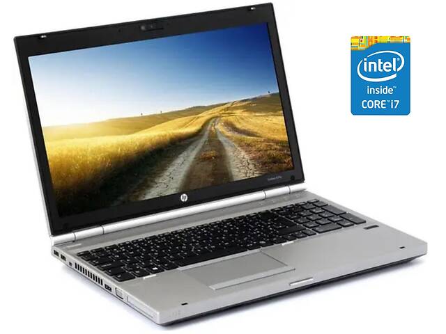 Ноутбук Б-класс HP EliteBook 8570p / 15.6' (1366x768) TN / Intel Core i7-3740QM (4 (8) ядра по 2.7 - 3.7 GHz) / 8 GB...