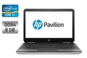 Ноутбук Б-класс HP Pavilion 14 al061nr / 14' (1366x768) TN / Intel Core i3-6100U (2 (4) ядра по 2.3 GHz) / 8 GB DDR4...