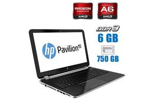 Ноутбук Б-класс HP Pavilion 15-n027er/ 15.6' (1366x768)/ A6-5200/ 6GB RAM/ 750GB HDD/ Radeon HD 8670M 1GB