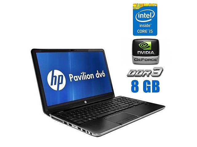 Ноутбук Б-класс HP Pavilion dv6t-7000/ 15.6' (1366x768)/ i5-3230M/ 8GB RAM/ 120GB SSD/ GT 630M 1GB/ АКБ 0%