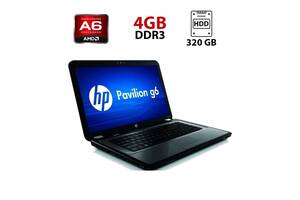 Ноутбук Б-класс HP Pavilion g6-2126sr / 15.6' (1366x768) TN / AMD A6-4400M (2 ядра по 2.7 - 3.2 GHz) / 4 GB DDR3 / 32...