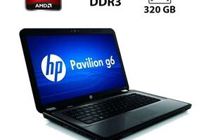 Ноутбук Б-класс HP Pavilion g6-2126sr / 15.6' (1366x768) TN / AMD A6-4400M (2 ядра по 2.7 - 3.2 GHz) / 4 GB DDR3 / 32...