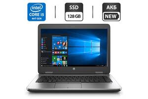 Ноутбук Б-класс HP ProBook 640 G1 / 14' (1366x768) TN / Intel Core i5-4300M (2 (4) ядра по 2.6 - 3.3 GHz) / 8 GB DDR3...
