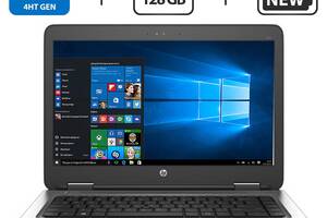 Ноутбук Б-класс HP ProBook 640 G1 / 14' (1366x768) TN / Intel Core i5-4300M (2 (4) ядра по 2.6 - 3.3 GHz) / 8 GB DDR3...