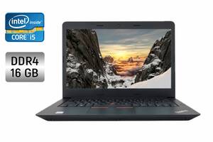 Ноутбук Б-класс Lenovo ThinkPad E470 / 14' (1920x1080) IPS / Intel Core i5-7200U (2 (4) ядра по 2.5 - 3.1 GHz) / 16 G...