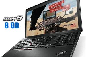 Ноутбук Б-класс Lenovo Thinkpad E530 / 15.6' (1366x768) TN / Intel Core i3-3120M (2 (4) ядра по 2.5 GHz) / 8 GB DDR3...