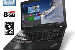 Ноутбук Б-клас Lenovo ThinkPad E560/15.6' (1366x768)/i5-6200U/8GB RAM/500GB HDD/HD 520