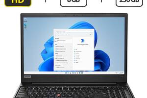 Ноутбук Б-класс Lenovo ThinkPad E580 / 15.6' (1920x1080) IPS / Intel Core i5-8250U (4 (8) ядра по 1.6 - 3.4 GHz) / 8...