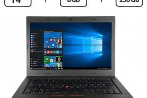 Ноутбук Б-класс Lenovo ThinkPad L470 / 14' (1366x768) TN / Intel Celeron 3955U (2 ядра по 2.0 GHz) / 8 GB DDR3 / 256...