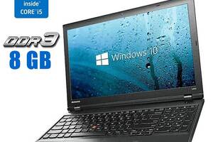 Ноутбук Б-класс Lenovo ThinkPad L540 / 15.6' (1920x1080) TN / Intel Core i5-4210M (2 (4) ядра по 2.6 - 3.2 GHz) / 8 G...