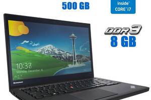 Ноутбук Б-клас Lenovo ThinkPad T440/14' (1600x900)/i7-4600U/8GB RAM/500GB HDD/HD 4400