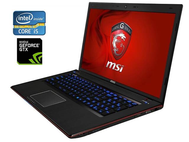 Ноутбук Б-класс MSI GE70 2PE Apache Pro / 17.3' (1920x1080) TN / Intel Core i5-4200H (2 (4) ядра по 2.8 - 3.4 GHz) /...