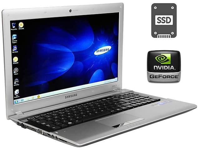 Ноутбук Б-класс Samsung RV511 / 15.6' (1366x768) TN / Intel Pentium P6200 (2 ядра по 2.13 GHz) / 4 GB DDR3 / 120 GB S...