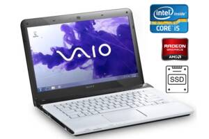 Ноутбук Б-класс Sony VAIO SVE1513L1ES1 / 15.6’’ (1366x768) TN / Intel Core i5-3120M (2 (4) ядра по 2.5 GHz) / 6 GB DD...