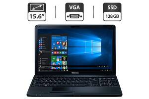 Ноутбук Б-класс Toshiba Satellite C660 / 15.6' (1366x768) TN / AMD E-350 (2 ядра по 1.6 GHz) / 6 GB DDR3 / 128 GB SSD...