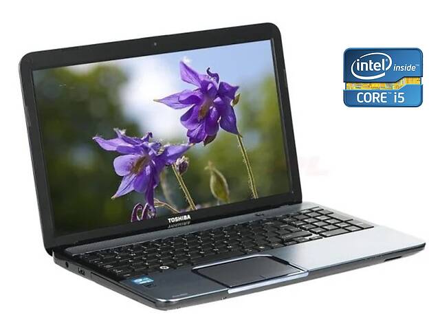 Ноутбук Б-класс Toshiba Satellite L855-S5280P / 15.6' (1366x768) TN / Intel Core i5-3210M (2 (4) ядра по 2.5 - 3.1 GH...