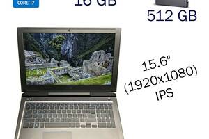Ноутбук Dell Inspiron G7 15 7588/15.6' (1920x1080) IPS/i7-8750H/16GB RAM/512GB SSD/GeForce GTX 1060 6GB