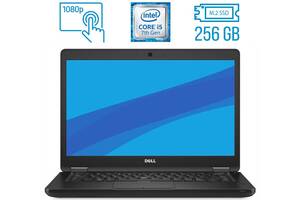 Ноутбук Dell Latitude 5480 / 14' (1920x1080) IPS Touch / Intel Core i5-7200U (2 (4) ядра по 2.5 - 3.1 GHz) / 8 GB DDR...