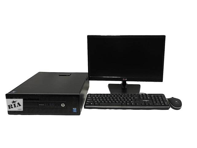 Б/у Комплект ПК: HP EliteDesk 800 G1 SFF| i3-4150| 8GB RAM| 500GB HDD| HD 4400+Б-класс LG Flatron 20EN33SS-B|