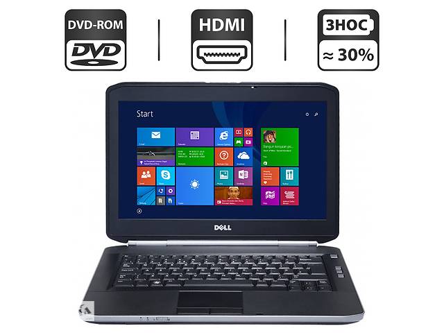 Ноутбук Dell Latitude E5420 / 14' (1366x768) TN / Intel Core i3-2310M (2 (4) ядра по 2.1 GHz) / 4 GB DDR3 / 500 GB HD...