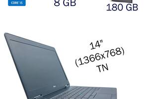 Ноутбук Dell Latitude E5440 / 14' (1366x768) TN / Intel Core i5-4300U (2 (4) ядра по 1.9 - 2.9 GHz) / 8 GB DDR3 / 180...