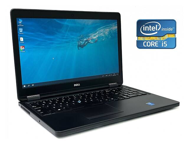 Ноутбук Dell Latitude E5550 / 15.6' (1366x768) TN / Intel Core i5-4200M (2 (4) ядра по 2.5 - 3.1 GHz) / 8 GB DDR3 / 2...