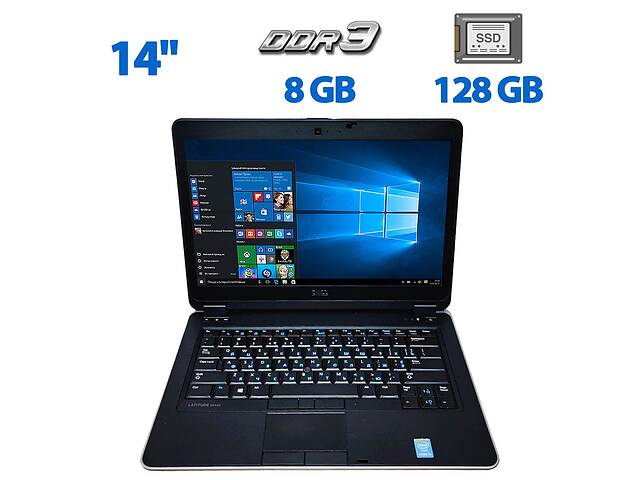 Ноутбук Dell Latitude E6440 / 14' (1366x768) TN / Intel Core i5-4310M (2 (4) ядра по 2.7 - 3.4 GHz) / 8 GB DDR3 / 128...