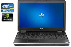 Ноутбук Dell Latitude E6540 / 15.6' (1920x1080) TN / Intel Core i5-4300M (2 (4) ядра по 2.6 - 3.3 GHz) / 8 GB DDR3 /...