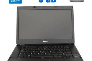 Ноутбук Dell Latitude E6540/ 15.6' (1920x1080)/ i7-640M/ 8GB RAM/ 256GB SSD/ NVS 3100M 512MB/ АКБ 0%