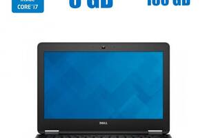 Нетбук Dell Latitude E7270 Carbon/ 12.5' (1920x1080) IPS Touch/i7-6600U/8GB RAM/180GB SSD/HD 520