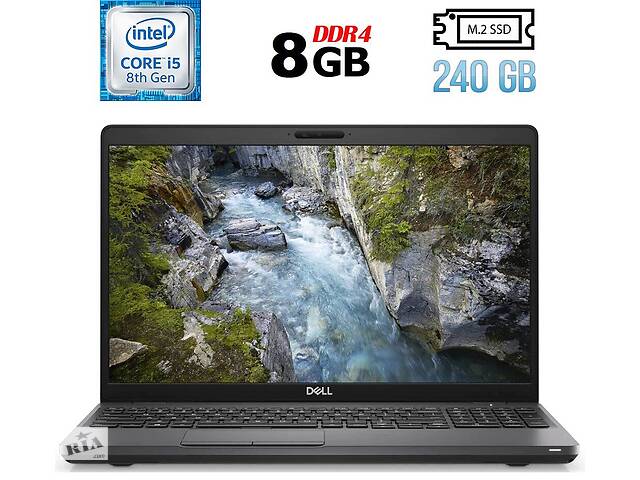 Ноутбук Dell Precision 3540 / 15.6' (1366x768) TN / Intel Core i5-8365U (4 (8) ядра по 1.6 - 4.1 GHz) / 8 GB DDR4 / 2...