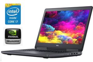 Ноутбук Dell Precision 7720/17.3' (1920x1080) IPS/i7-7820HQ/8GB RAM/256GB SSD/Quadro M1200 4GB