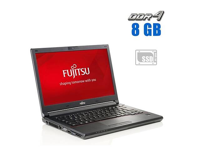 Ноутбук Fujitsu Lifebook E548 / 14' (1366x768) TN / Intel Core i3-7130U (2 (4) ядра по 2.7 GHz) / 8 GB DDR4 / 256 GB...