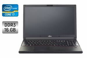 Ноутбук Fujitsu LifeBook E554 / 15.6'' (1920x1080) IPS / Intel Core i7-4712MQ (4 (8) ядра по 2.3 - 3.3 GHz) / 16 GB D...