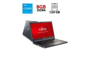 Ноутбук Fujitsu LifeBook E556 / 15.6' (11366x768) TN / Intel Core i5-6200U (2 (4) ядра по 2.3 - 2.8 GHz) / 8 GB DDR4...