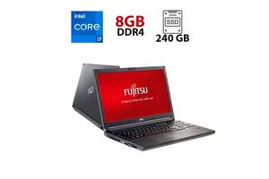 Ноутбук Fujitsu LifeBook E556 / 15.6' (1366x768) TN / Intel Core i7-6500U (2 (4) ядра по 2.5 - 3.1 GHz) / 8 GB DDR4 /...