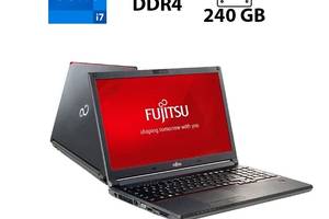 Ноутбук Fujitsu LifeBook E556 / 15.6' (1366x768) TN / Intel Core i7-6500U (2 (4) ядра по 2.5 - 3.1 GHz) / 8 GB DDR4 /...