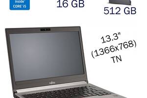 Ноутбук Fujitsu LifeBook E736/ 13.3' (1366x768)/ i5-6300U/ 16GB RAM/ 512GB SSD/ HD 520