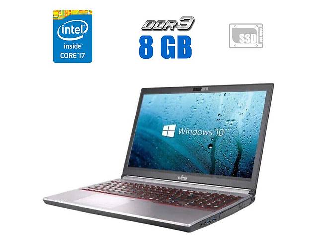 Ноутбук Fujitsu LifeBook E754 / 15.6' (1920x1080) IPS / Intel Core i7-4710MQ (4 (8) ядра по 2.5 - 3.5 GHz) / 8 GB DDR...