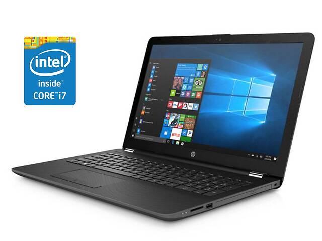 Ноутбук HP 15-bs053od / 15.6' (1366x768) TN / Intel Core i7-7500U (2 (4) ядра по 2.7 - 3.5 GHz) / 8 GB DDR4 / 480 GB...