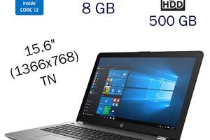 Ультрабук HP 250 G6/ 15.6' (1366x768)/ i3-6006U/ 8GB RAM/ 500GB HDD/ HD 520