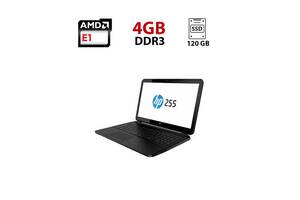 Ноутбук HP 255 / 15.6' (1366x768) TN / AMD E1-1500 (2 ядра по 1.5 GHz) / 4 GB DDR3 / 120 GB SSD / AMD Radeon HD 7310...